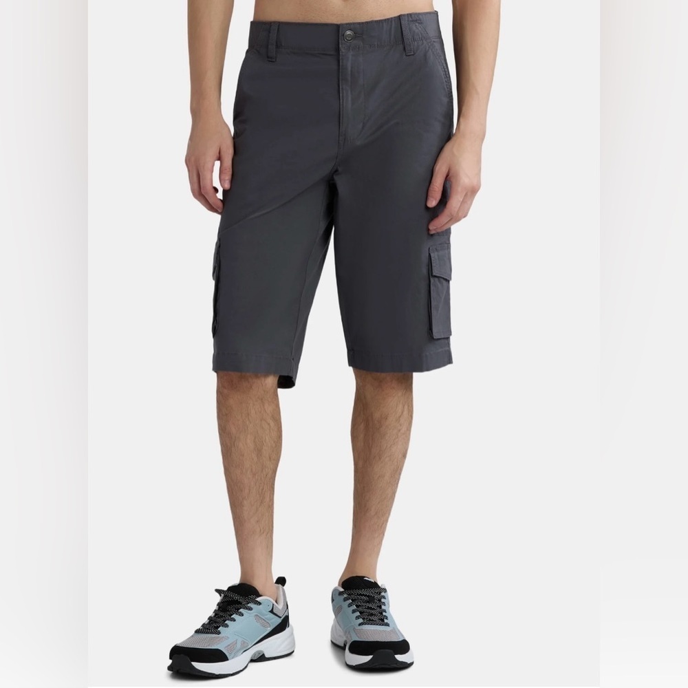 George Men's Charcoal Cargo Shorts